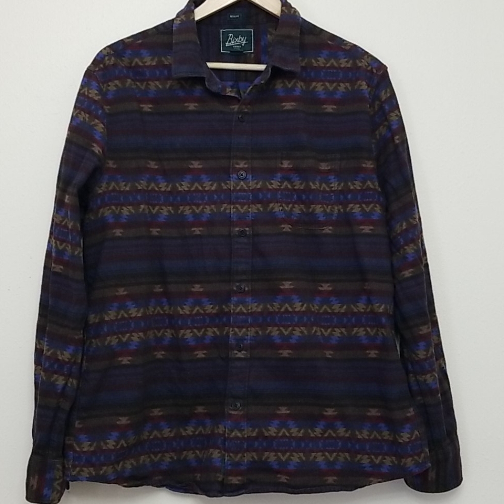 Bixby Nomad Puente One Pocket Twill Long Sleeve Shirt Large